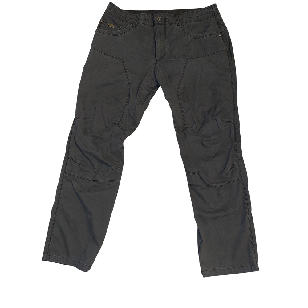 Kuhl The Outsider Charcoal Gray Vintage Patina Dye Hiking Pants Mens 36x32 5233